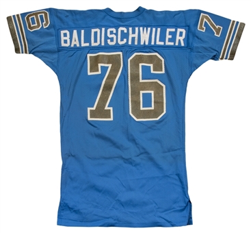 1978-80 Karl Baldischwiler Game Used Detroit Lions Home Jersey 